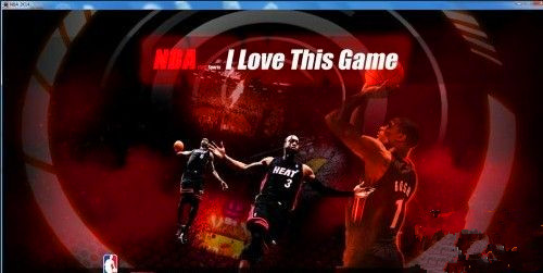 nba2K14热火三巨头引导图 绿色版