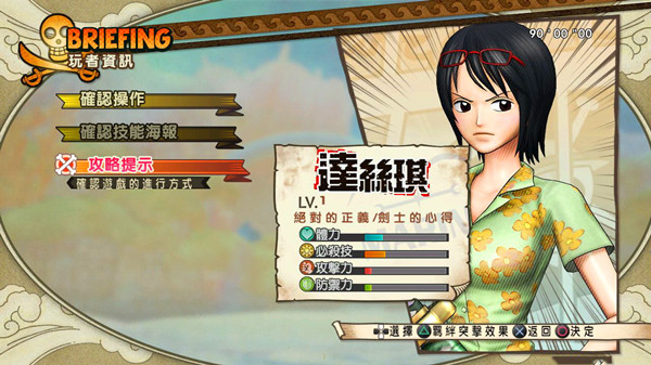 海贼无双3PS风格按钮MOD Texmod版