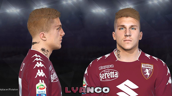 实况足球2018都灵球员利扬科最新面部补丁 绿色版