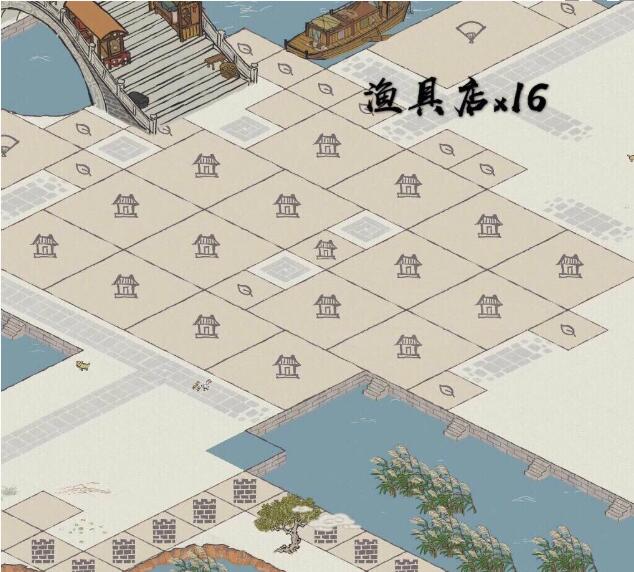 江南百景图通贵狸16渔具店摆法图文一览