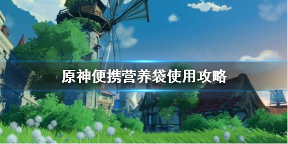 原神便携营养袋使用攻略