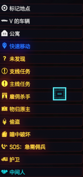 赛博朋克2077全图例介绍 地图标识含义详解