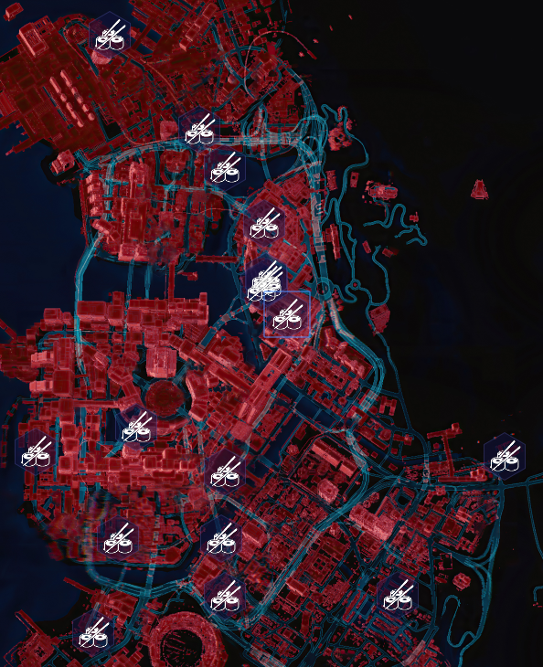 赛博朋克2077全饮食点位置分享 2077去哪里能买吃的