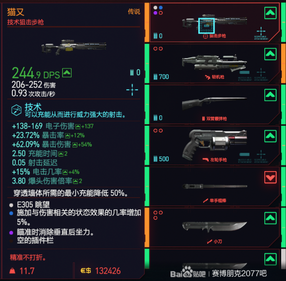 赛博朋克2077传说武器购买位置汇总 传说武器售卖位置大全