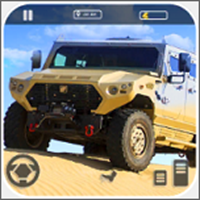 卡车驾驶沙漠驱动