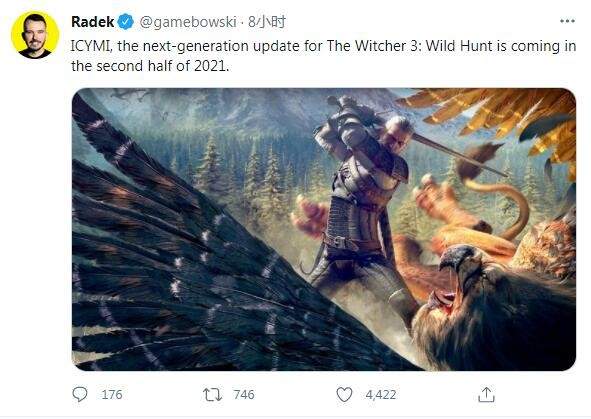 《巫师3》将于下半年推出次世代版 支持光追及快速加载