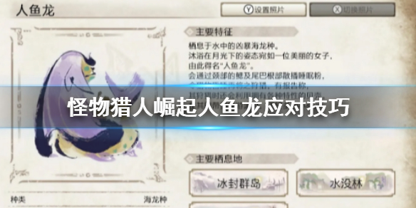 《怪物猎人崛起》人鱼龙怎么对付 人鱼龙应对技巧