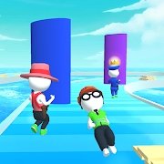 堆栈颜色火柴人比赛