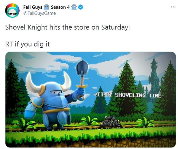 《糖豆人》确认联动《铲子骑士》 蓝骑士套装周六推出