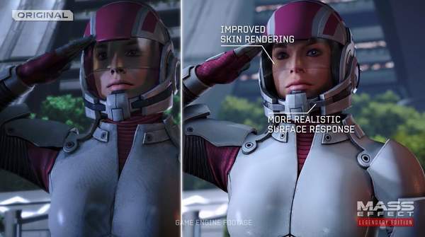 《质量效应：传奇版》官方对比预告 展示视觉效果升级