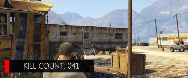 玩家尝试以和平方法玩《GTA5》 但最终依旧击杀700多人