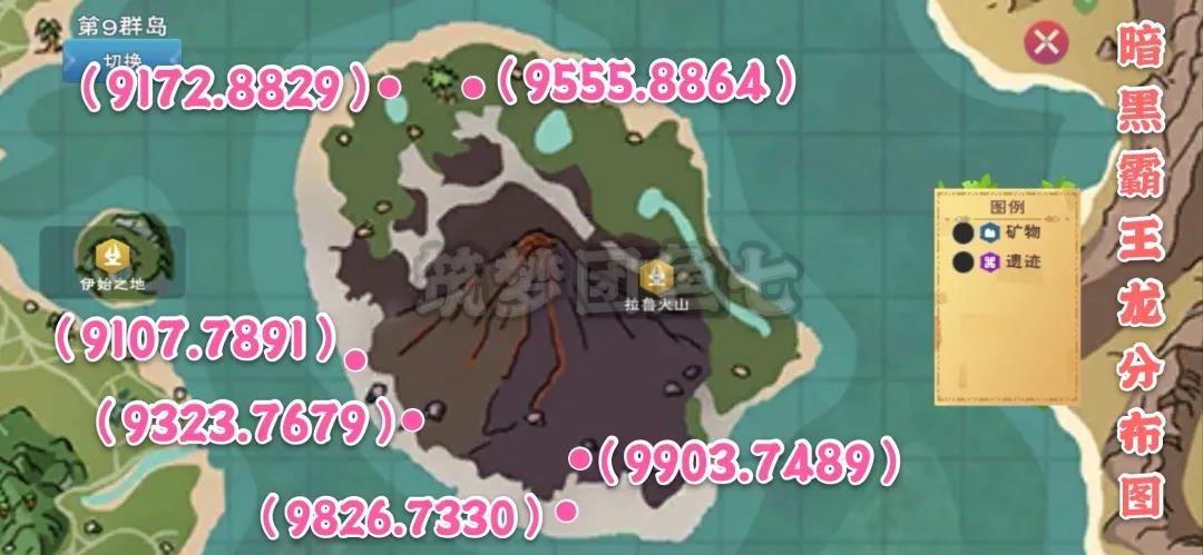 创造与魔法上古鳄龙及暗黑霸王龙分布位置一览