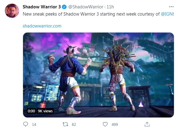 STG《影子武士3》新演示官宣下周释出 征程即将重启