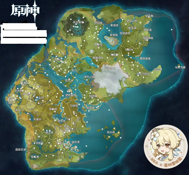 原神131岩神瞳详细位置高清大图 原神岩神瞳位置分布图