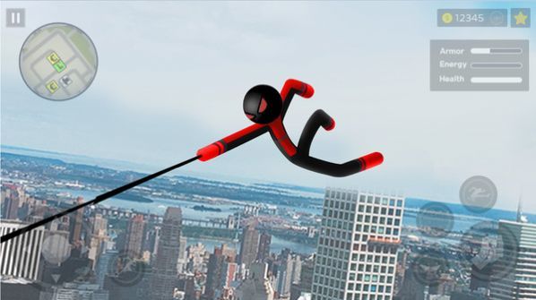 绳索火柴人城市英雄游戏安卓版
