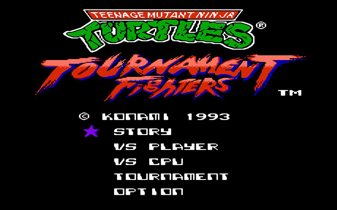 红白机游戏忍者神龟格斗原声TAS通关视频