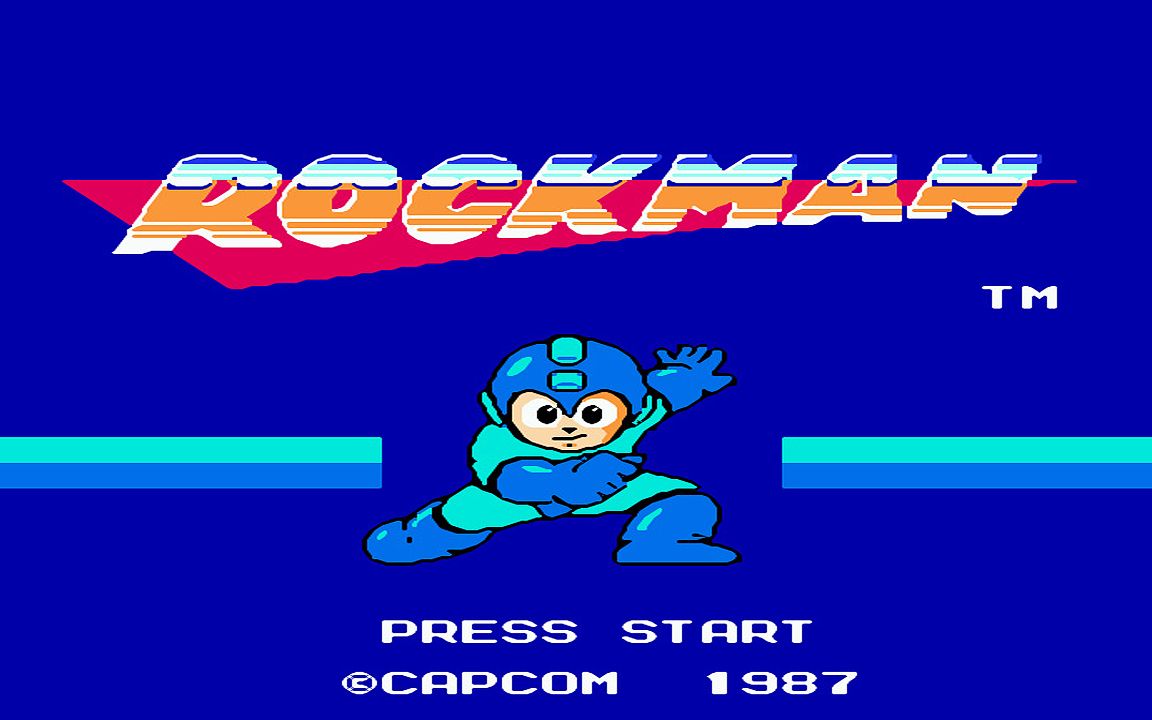 红白机游戏洛克人1代原声TAS通关视频