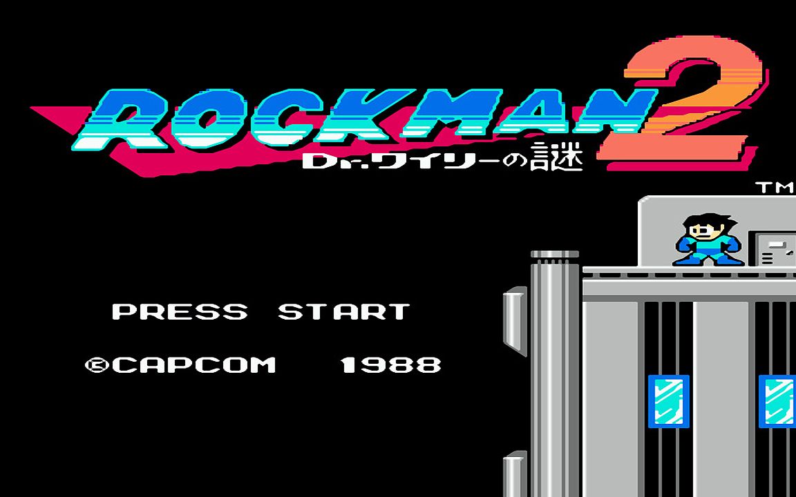 红白机游戏洛克人2代原声TAS通关视频