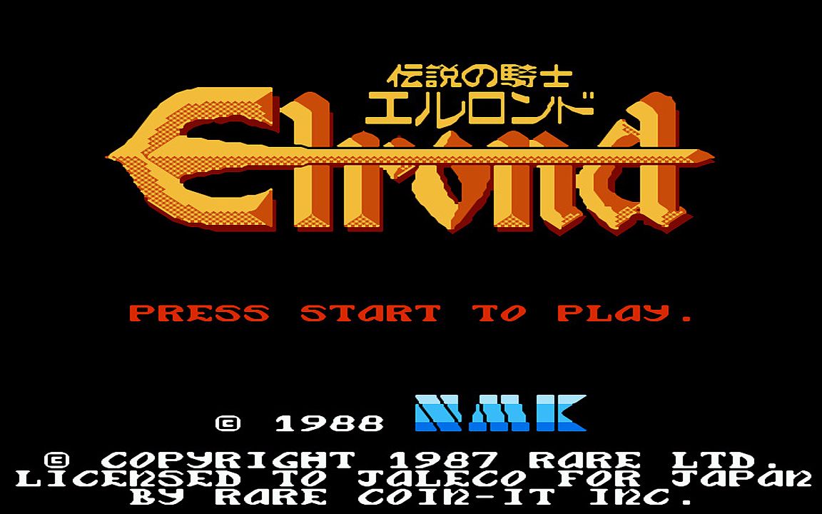 红白机游戏巫师与战士1代原声TAS通关视频