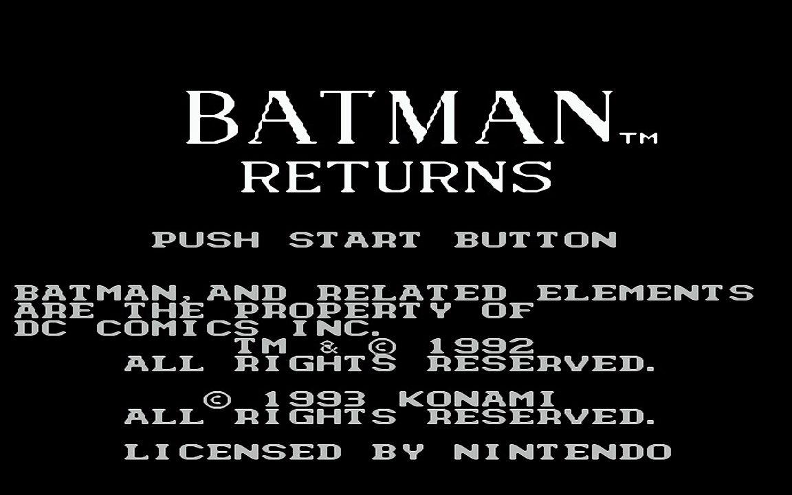 红白机游戏蝙蝠侠3代原声TAS通关视频