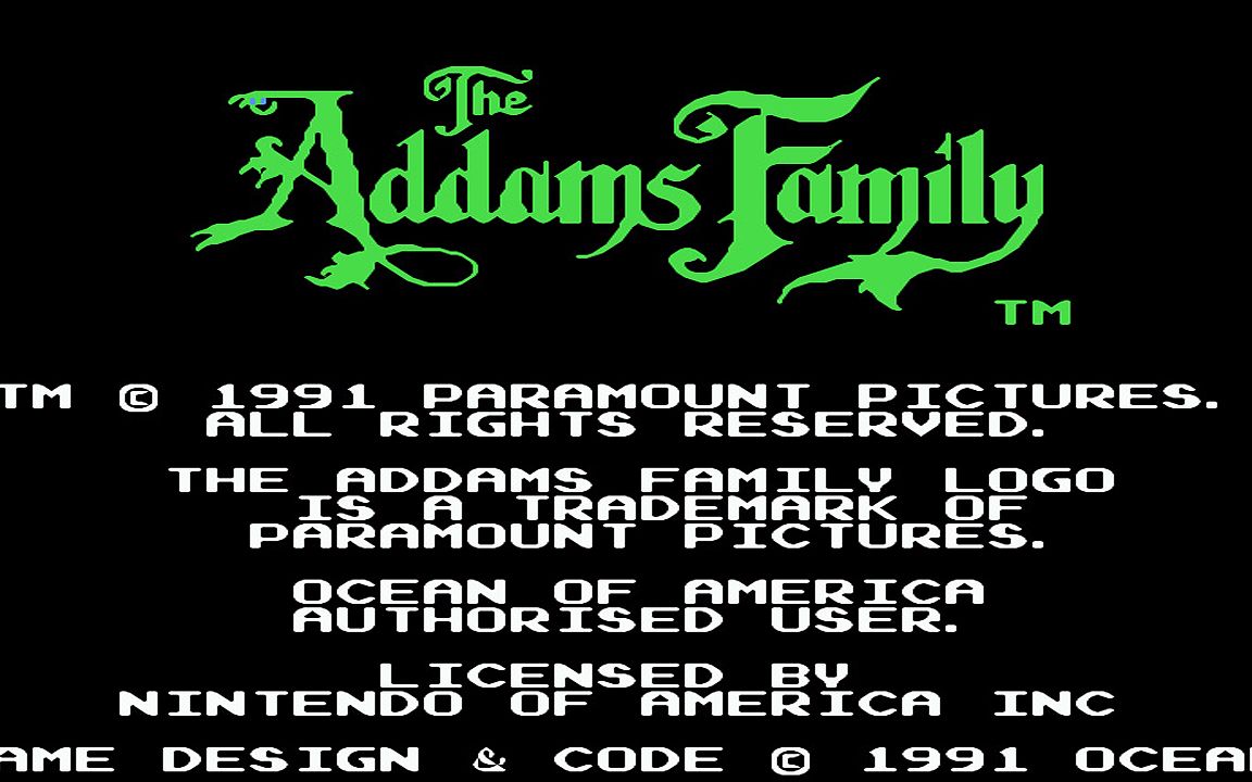 红白机游戏阿达一族1代原声TAS通关视频