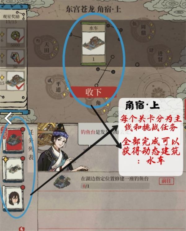 《江南百景图》东宫苍龙角宿上通关攻略