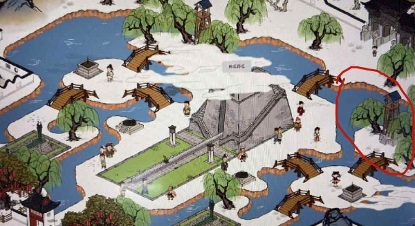 《江南百景图》圭表视线延长所至位置一览