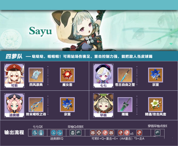 《原神》四萝莉配队怎么玩