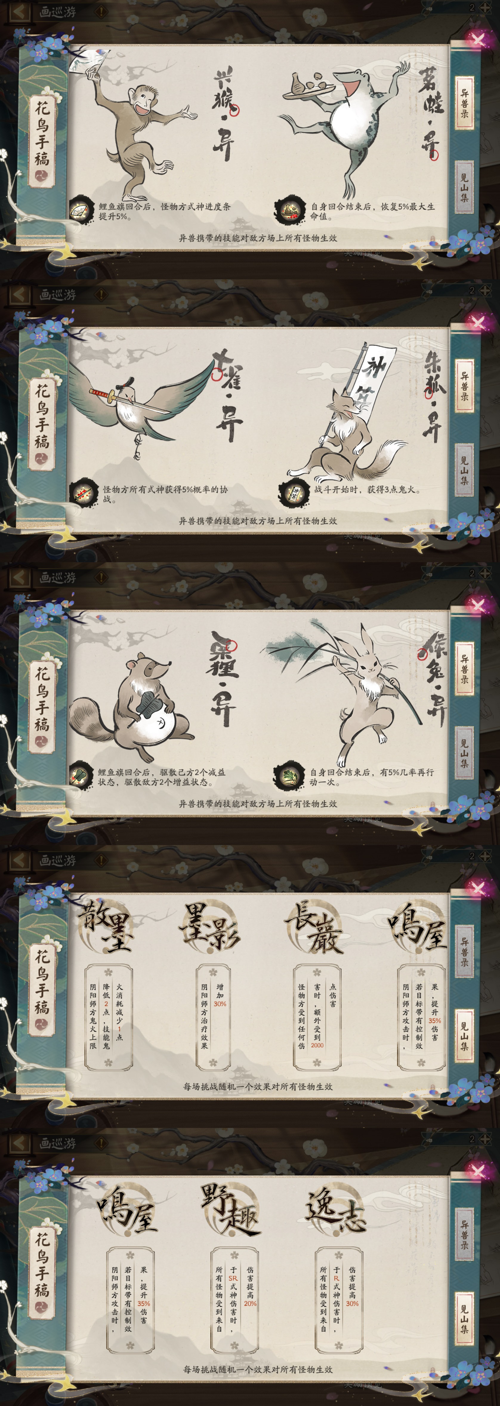 《阴阳师》画巡游对弈式神分享