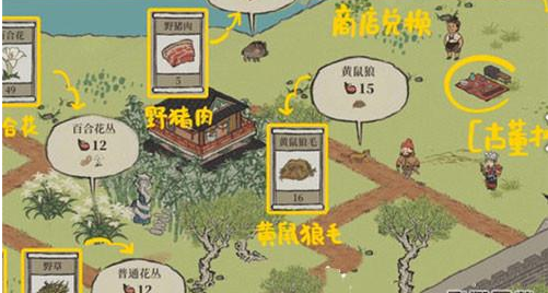 《江南百景图》简易毛笔位置分享