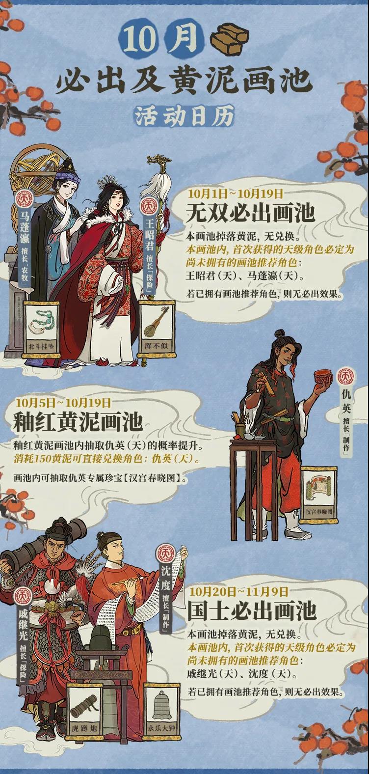 《江南百景图》十月黄泥画池活动角色介绍