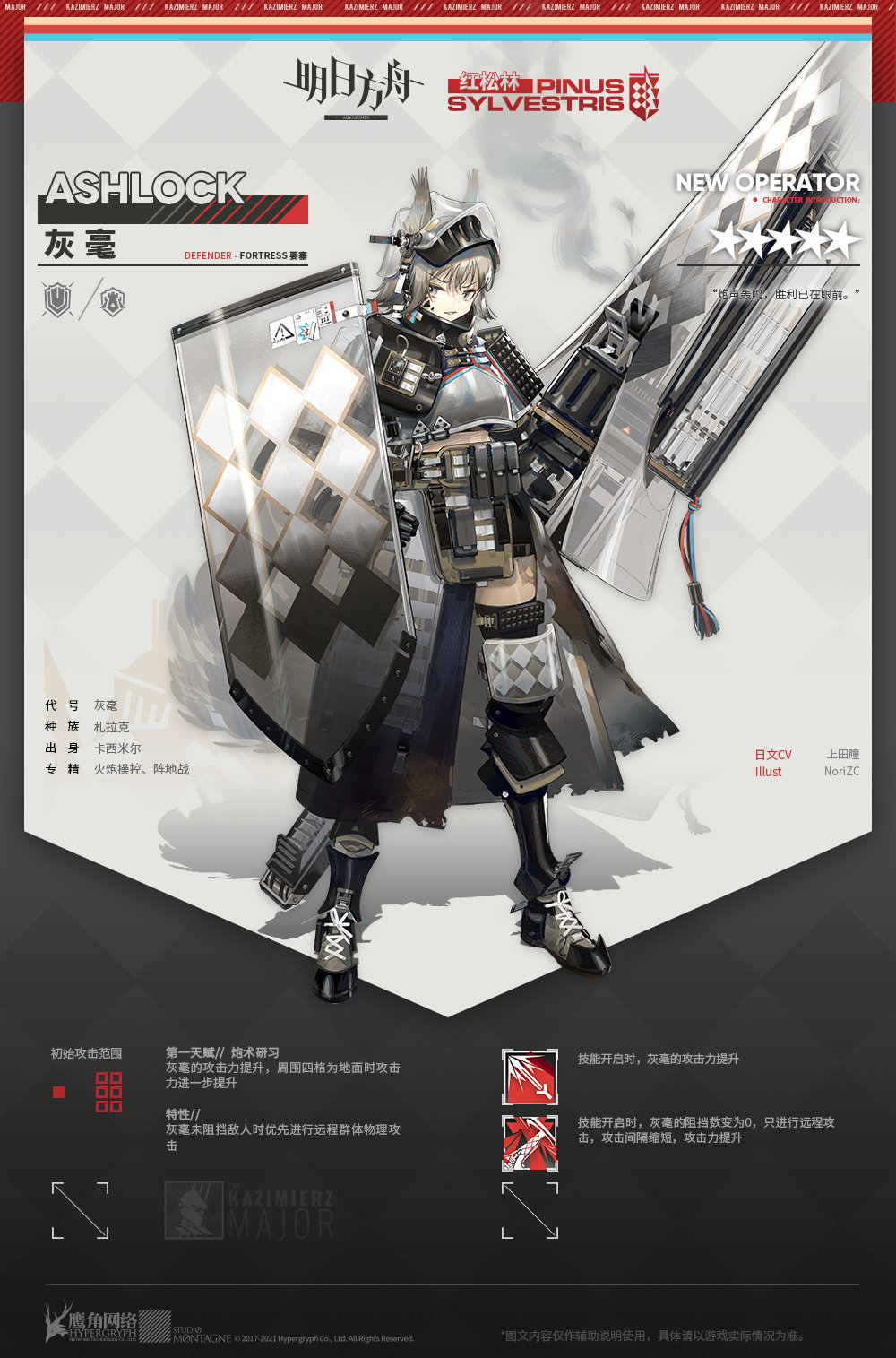 《明日方舟》新增干员灰毫鉴赏