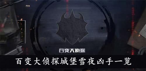 《百变大侦探》城堡雪夜剧本杀真相解析