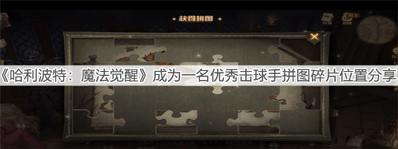 《哈利波特：魔法觉醒》成为一名优秀击球手拼图碎片位置分享