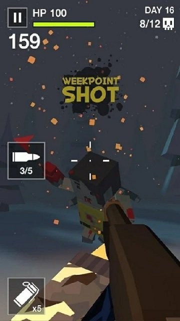 像素射杀僵尸截图