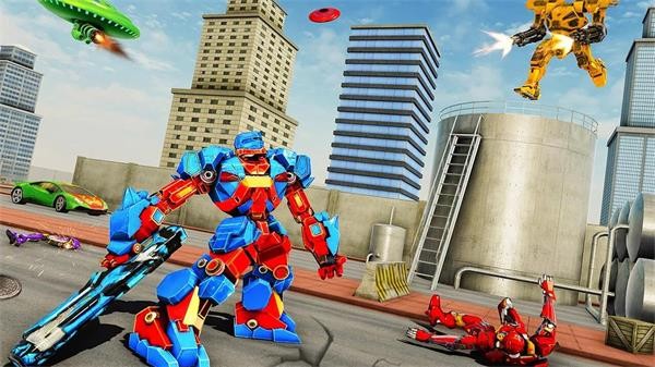 机器人变形挖掘机游戏截图