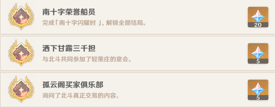 原神北斗邀约成就完成攻略