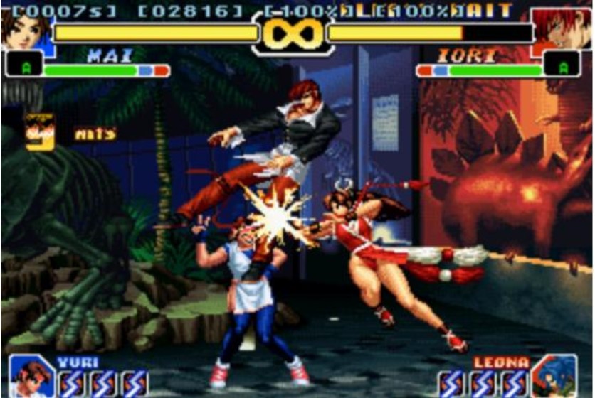 fc拳皇95不知火舞出招表