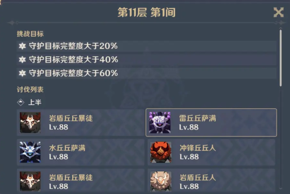 《原神》2.3版本第一期深渊11和12层打法难点汇总