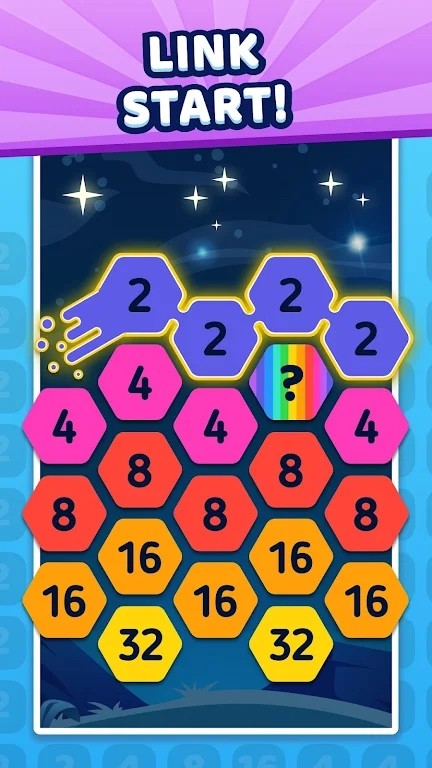 六边形拼接2048截图