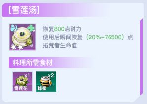 《幻塔》后期高性价比食物有哪些