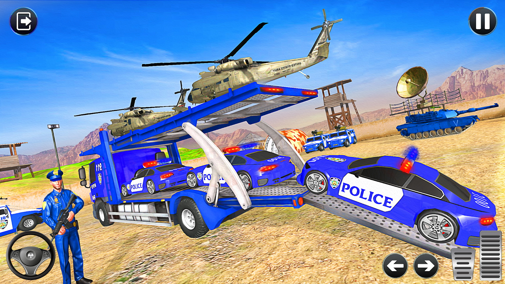 警察卡车运警车截图