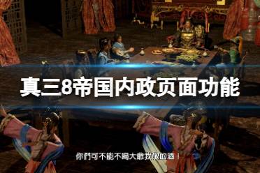 《真三国无双8帝国》内政页面功能介绍 内政有哪些玩法