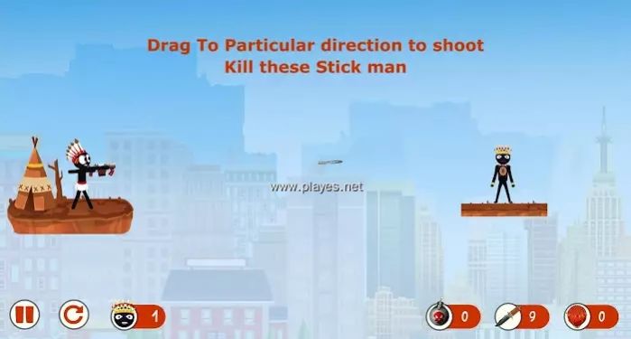 Mr Stickman Bullet截图