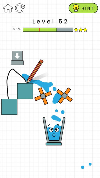 快乐玻璃杯画线截图