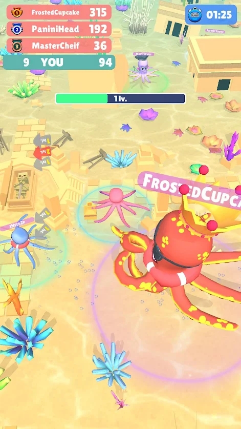 章鱼的冲突：吃掉一切截图