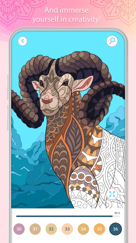 按数字填色截图