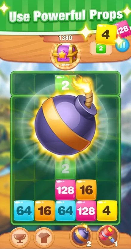 号码合并2048截图