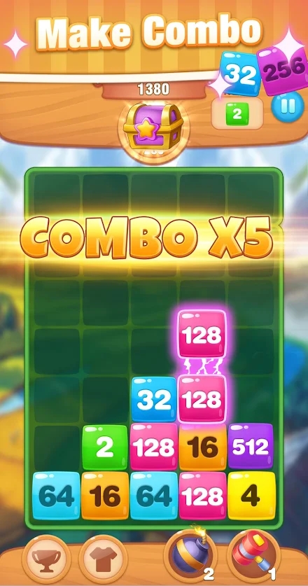 号码合并2048截图