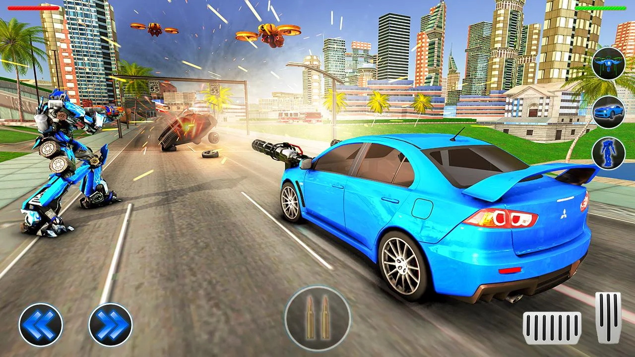 无人机大战汽车人截图